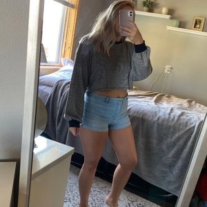 Black and White crop top